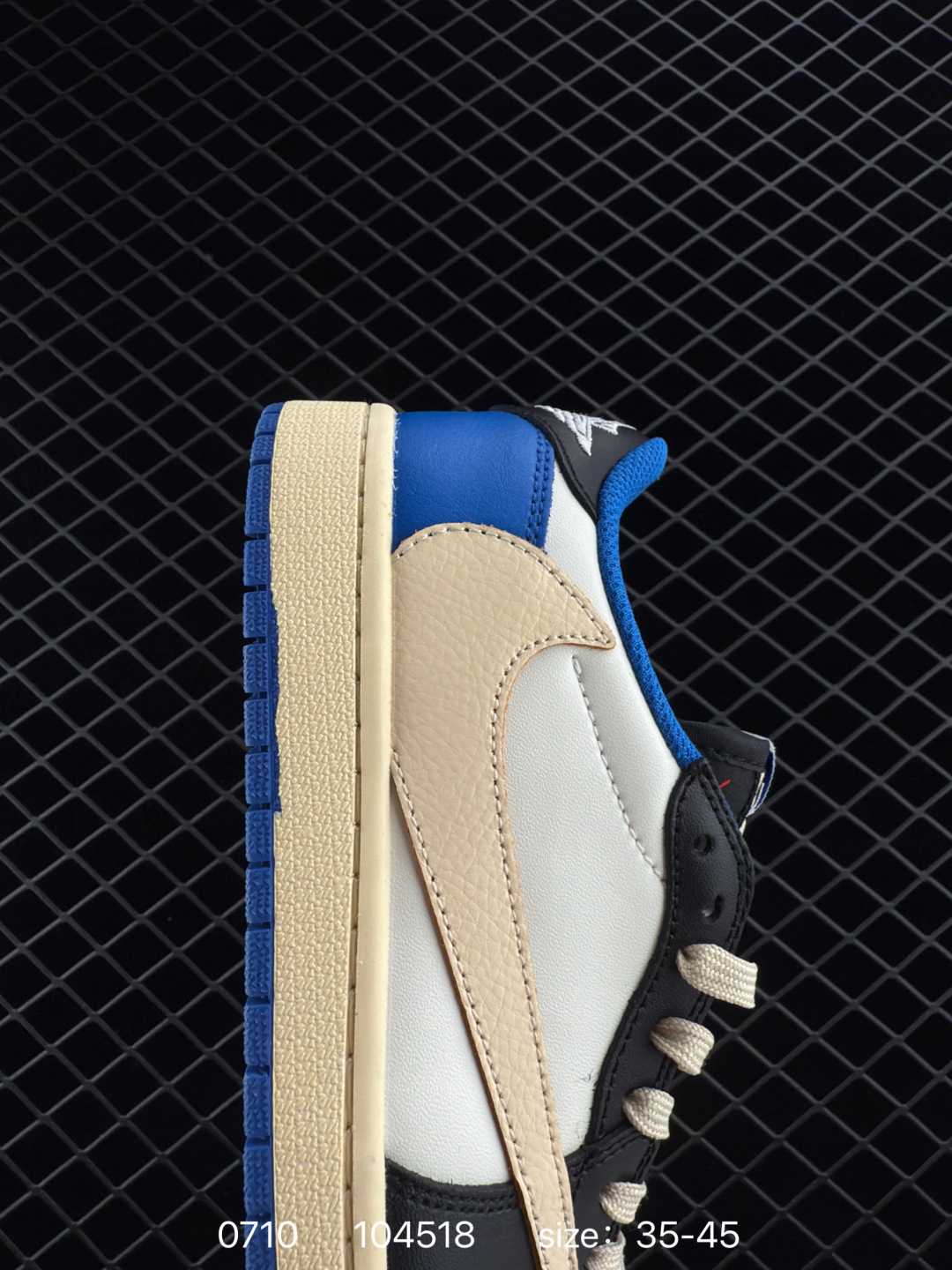 Fragment Design x Travis Scott x Nike Air Jordan 1 Low OG SP”Military Blue”